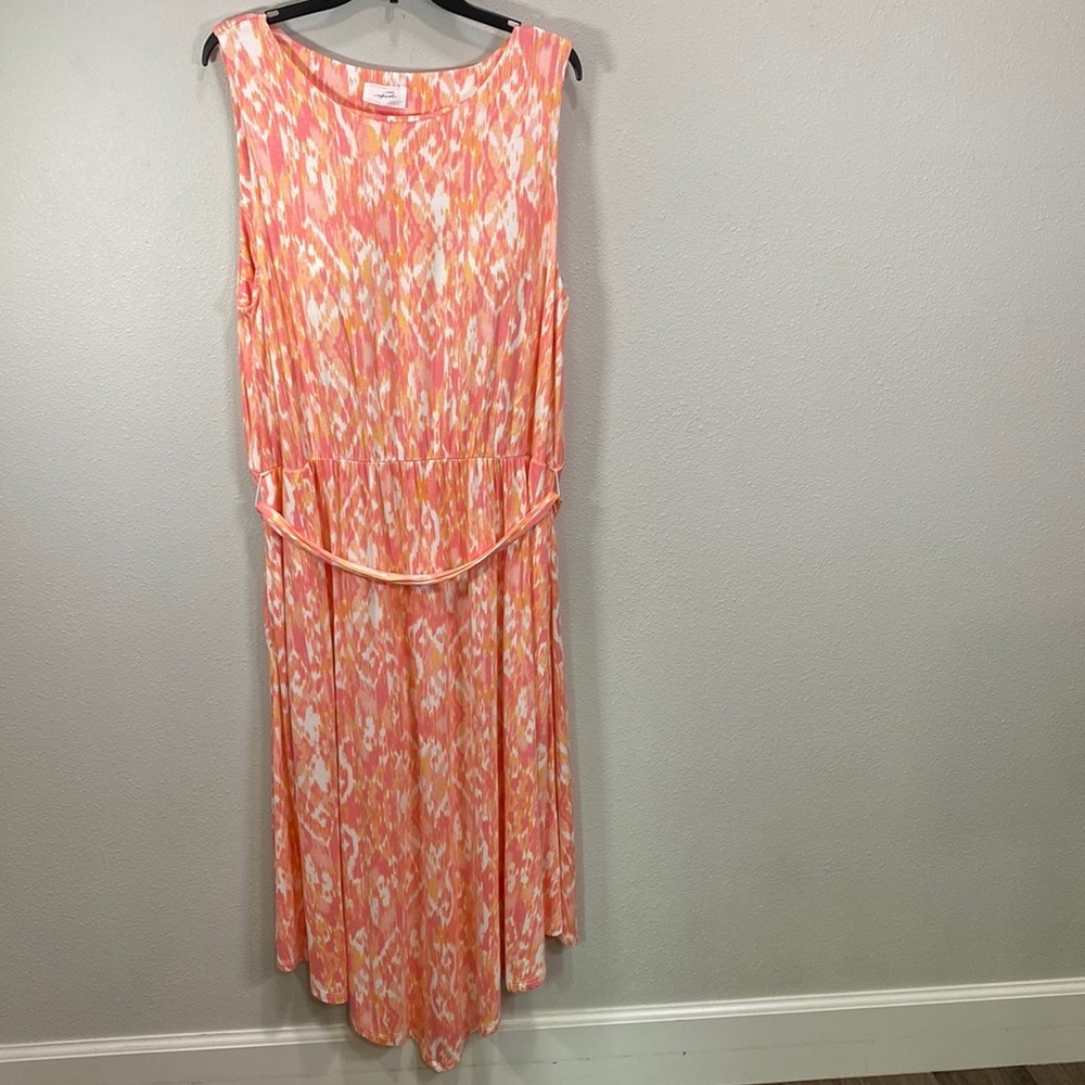 Soma weekend handkerchief asymmetric hem dress jersey knit built in bra